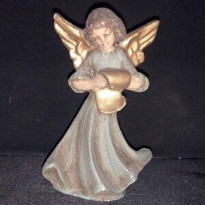 Vintage Angel Blue Dress and Gold Wings